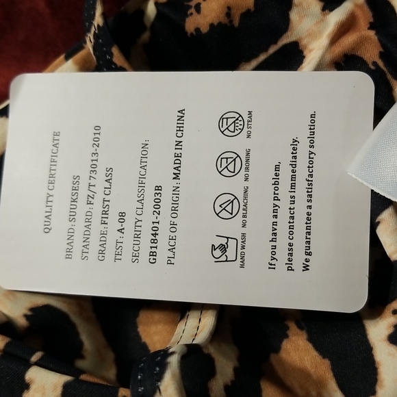 NWT PUSH UP CUT OUT HIGH WAISTED SWIMSUIT 2 PIECE BIKINI CHEEKY - Picture 9 of 9